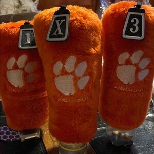 Orange Clemson Golf Club Headcovers